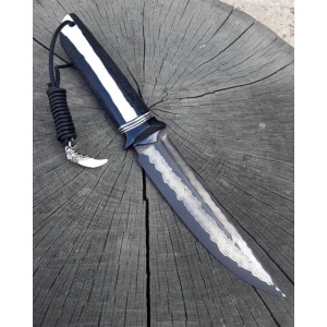 БІЛИЙ ВОВК ніж ручної роботи майстра студії Павла Гончаренка, замовити купити в Україні (Високовуглецева сталь ХВГ). Photo 3